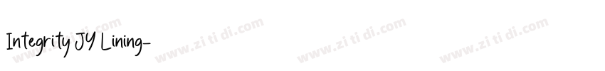Integrity JY Lining字体转换